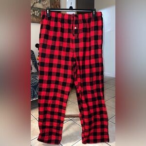 Men’s Red Buffalo Plaid Pants